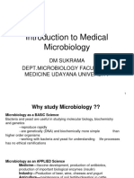 Introduction To Medical Microbiology: DM Sukrama Dept - Microbiology Faculty of Medicine Udayana University