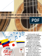 Erwin Miyasaka: Oto No Michi: El Camino de La Música Une A Venezuela y Japón Este 2018