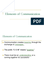Elements of Communication