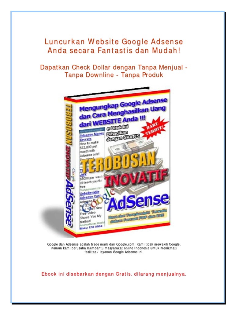 Google AdSense: Panduan Lengkap (PDF) untuk Memonetisasi Website Anda