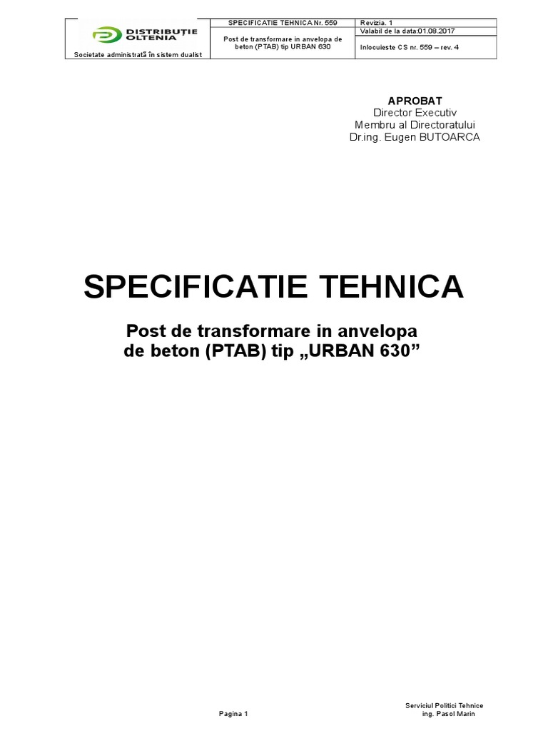 Post Trafo Urban Smax 630 kVA, Rev. 4 PDF