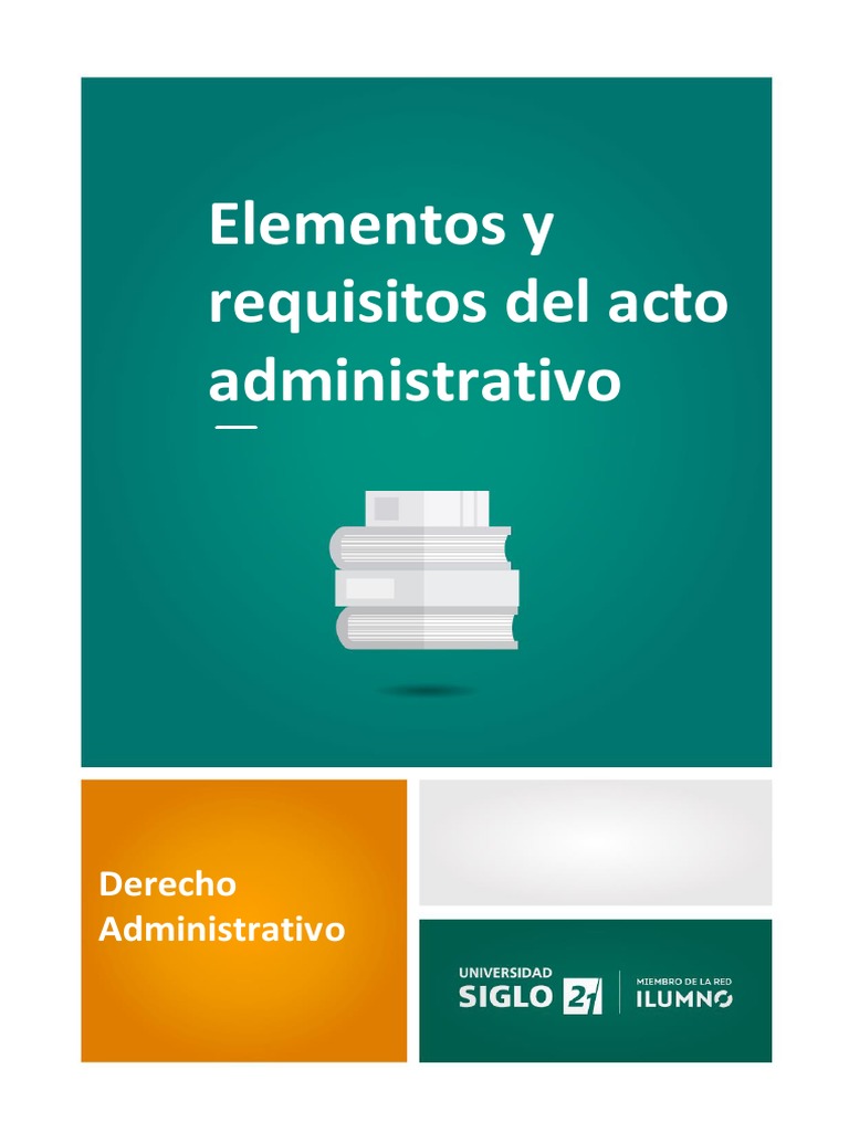 Elementos y Requisitos Del Acto Administrativo Public