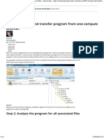 Backup and Transfer Program From One Computer To Another