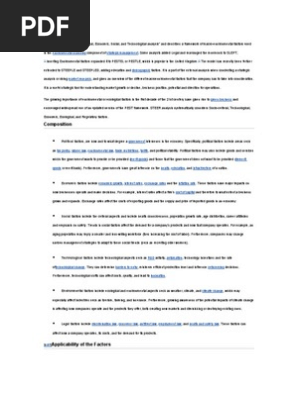 PEST Analysis
