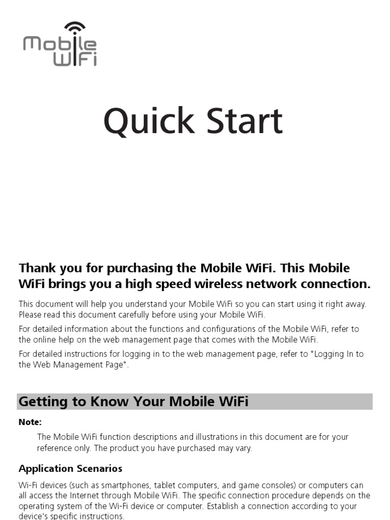 Quick Start PDF | PDF | Wi Fi | Wireless Lan