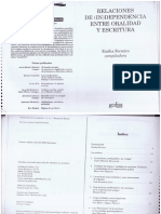 Ferreiro Relaciones de Interdependencia Entre Oralidad y Escritura