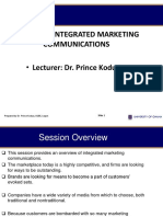 MKT 304 Session 1-IMC - An Introduction