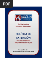ASCUN Política de Extensión