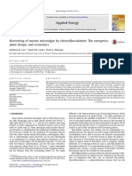 Electroflocculation Harvesting Costs for Marine Microalgae