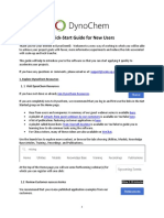 Quick-Start Guide For New Users: 1. Explore Dynochem Resources 1. 1 Visit Dynochem Resources