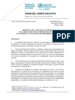 Respuesta de La OPS para Mantener Una Agenda Eficaz de Cooperación Técnica en Venezuela y en Los Estados Miembros Vecinos