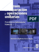 Procesos de Separación y Operaciones Unitarias Tomo II - Guillermo Correa