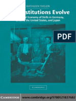 (Cambridge Studies in Comparative Politics) Kathleen Thelen-How Institutions Evolve_ the Political Economy of Skills in Germany, Britain, The United States, And Japan-Cambridge University Press (2004)