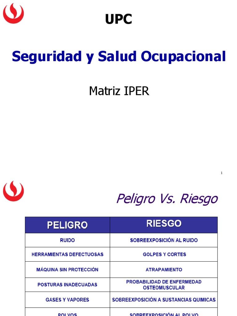 Matriz IPER: Identificación de Riesgos | PDF | Riesgo | Salud y bienestar
