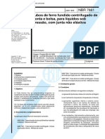 PDF - ABNT - NBR 7661  - Tubos de ferro fundido centrifugado de ponta e bolsa - 1985.pdf