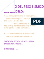 CALCULO DEL PESO SISMICO MODIFICADO CON Df .....odt