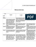 Rubrica para Evaluar Ensayo