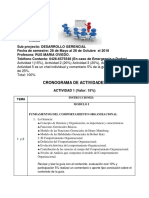 Plan de Actividades Desarrollo Gerencial PDF