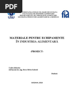 Materiale Și Echipamente În Industria Fabricării Alcoolului