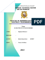 Experimento 1 - El Reactor Con Nucleo de Hierro - Maquinas Electricas I