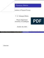 Simulation of Planetary Motion