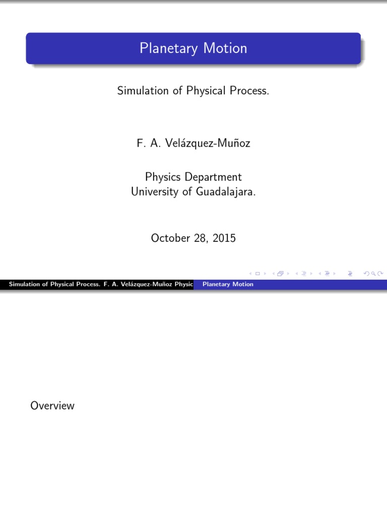 Planetary Motion Simulation Guide | PDF | Orbit | Celestial Mechanics