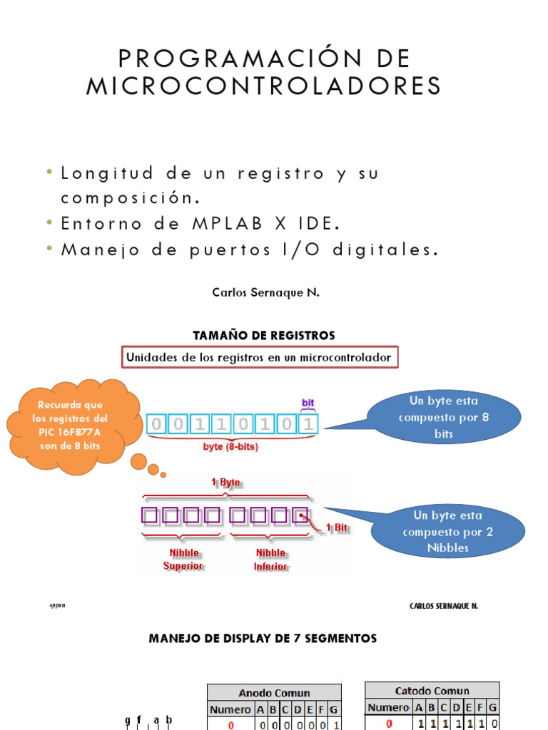 Semana 2 Prog de Microcontroladores | PDF | Microcontrolador | Poco