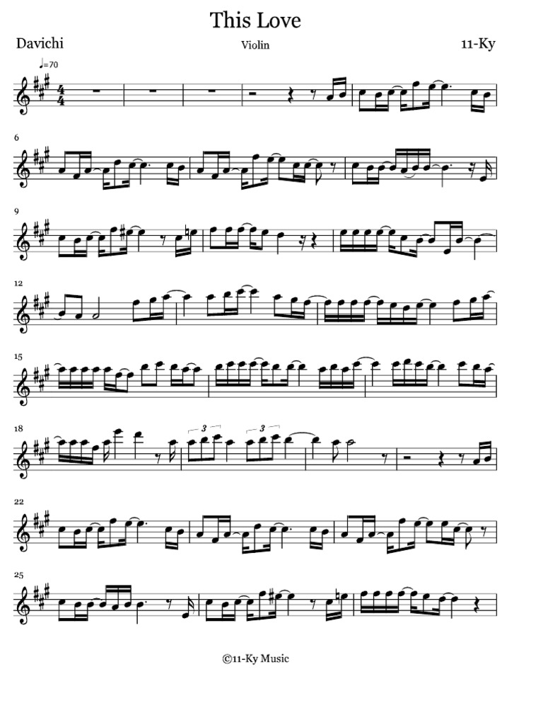 Sheet Music Davichi Eb8ba4ebb984ecb998 e28093 This Love ...