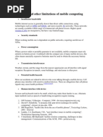 Download Technical and Other Limitations of Mobile Computing by Ashokkumar Marichetty SN38230303 doc pdf
