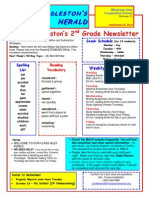 Second Grade Newsletter