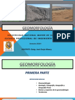 Geomorfología Ig 2018-I - 1°-1