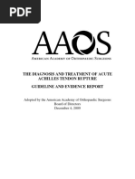 Management of Acute Achilles Tendon Rupture