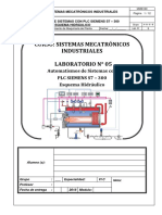 Lab 05. Automatizacion Un Sistema Electrohidráulico Con PLCs (C3) - 2018.1 PDF