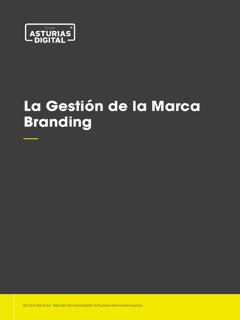 La Gestión De La Marca Branding Pdf Marca Marketing