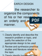 Research Design Elements