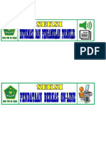 Papan Nama Meja Seksi PPDB ONLINE 2016-2017