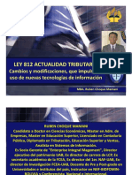 Ley 812 y la actualidad tributaria en Bolivia