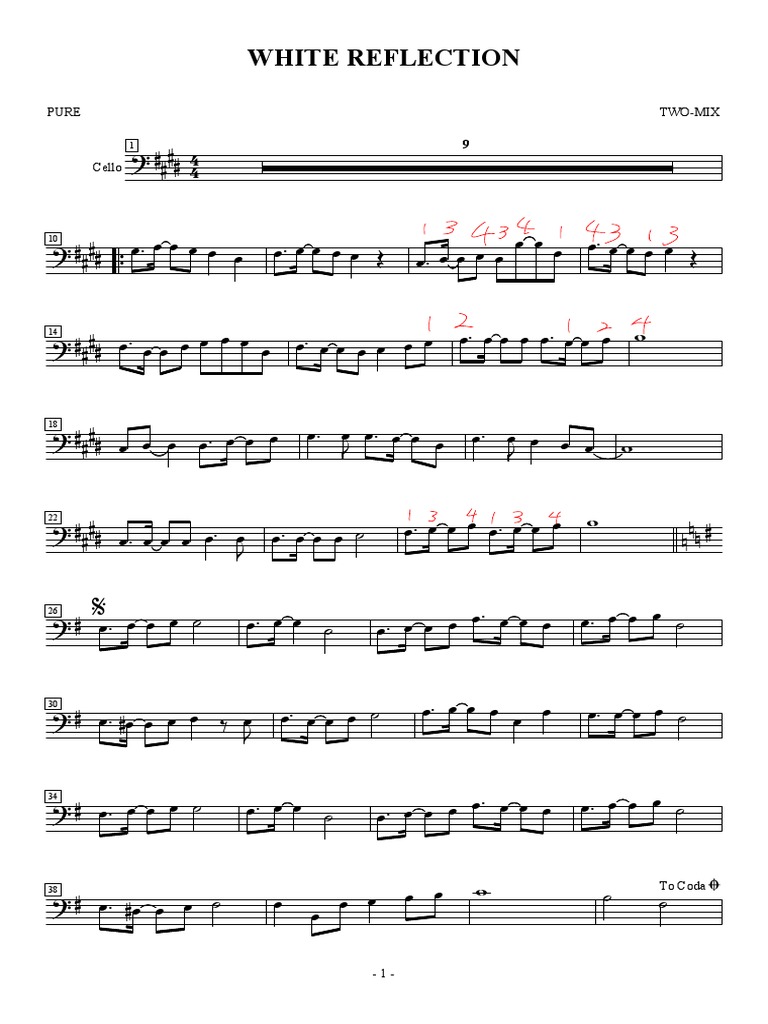 White Reflection: Pure Two-Mix | PDF | Classical Music | Musical Forms