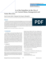 The Water Quality of The Pasig River in The City of Manila, Philippines - Current Status, Management and Future Recovery PDF