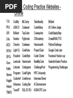 Some Coding Practice Websites - Online