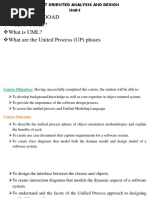 Introduction To OOAD What Is OOAD? What Is UML? What Are The United Process (UP) Phases