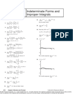 Indeterminate Forms and Improper Integrals: Review and Preview Problems