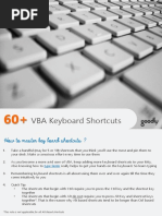 60 Excel VBA Keyboard Shortcuts