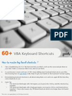 60 Excel VBA Keyboard Shortcuts