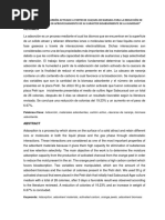 Elaboración de Carbón Activado A Partir de Cascara de Naranja para La Reducción de Moho en El Aire, en Aprovechamiento de Su Carácter Bioabsorbente de La Humedad