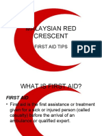 Malaysian Red Crescent First Aid Tips