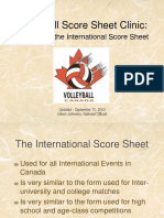 Volleyball Score Sheet Clinic
