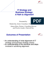 IT Strategy and Business Strategy:: A Path To Alignment