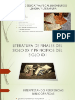 Literatura de Finales Del Siglo XX y Principios21515