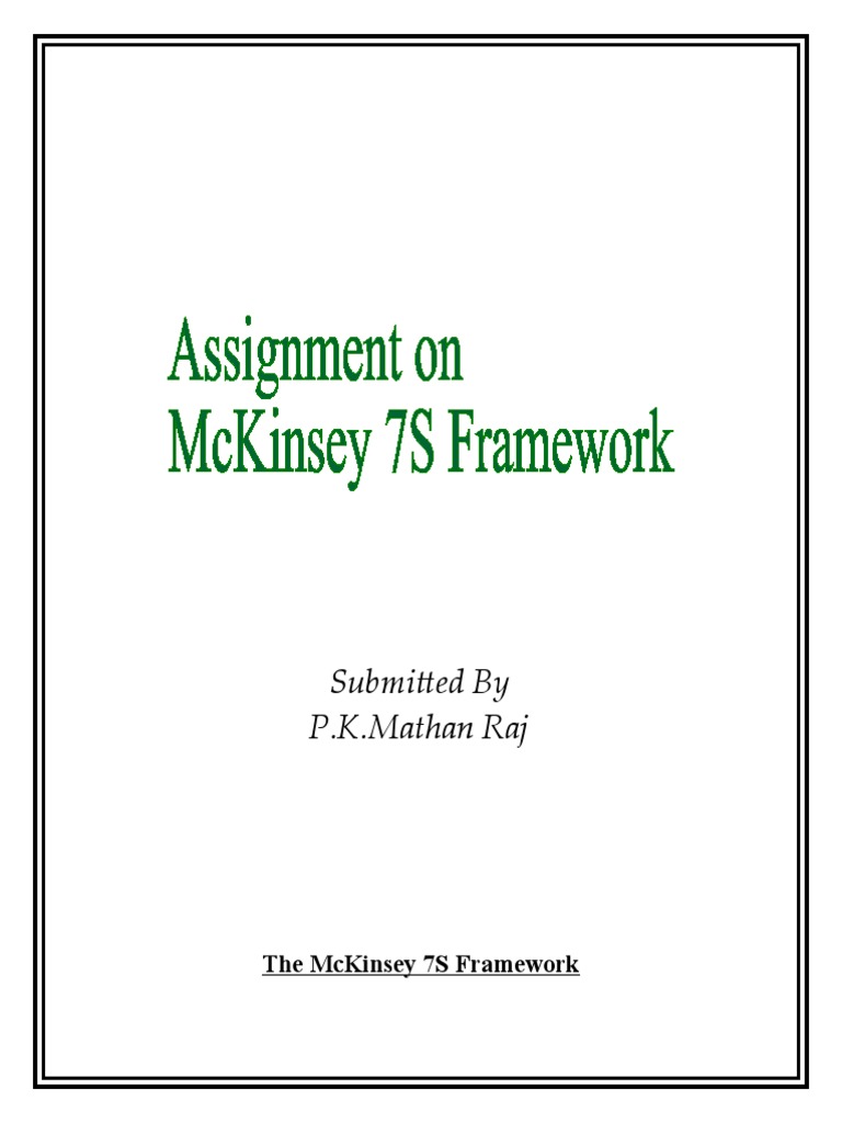McKinsey 7S Framework Overview | PDF | Competence (Human Resources ...